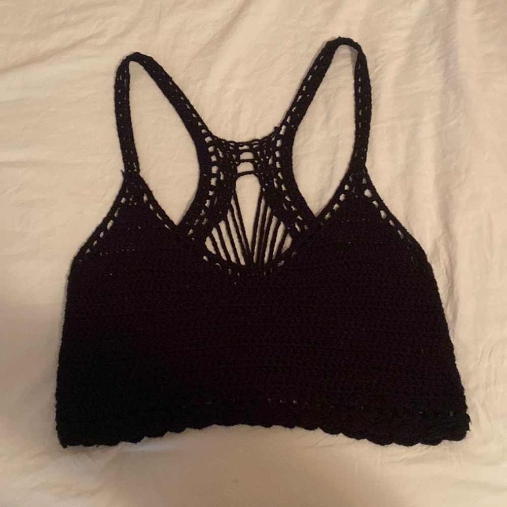 crocheted crop top